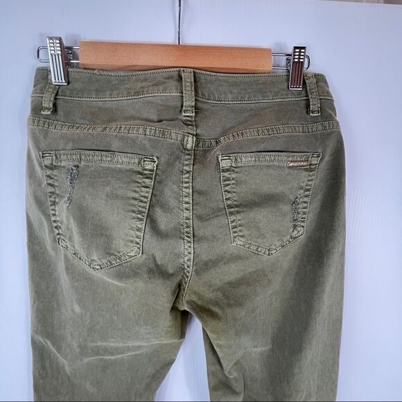 Michael Kors Pants Women's Size 4 Izzy Cropped Skinny Jeans Distressed Ladies - Picture 6 of 11